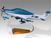 Cirrus SR22 GTS X Generation 3 Desk Wood Airplane New Model Small Scale 1/48
