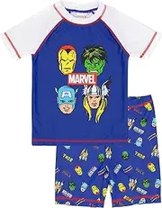 [Marvel] Swimsuit Boys Kids Superhero Two Piece Top Shorts Swim Set