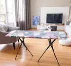 36"x24" Mixed Agate Console Table Handmade Gemstone Entryway Table Home Decors