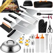 46Pcs Griddle Accessories Kit, Stainless Steel BBQ Tools Set