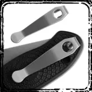 Stonewash Titanium Deep Carry Wire Clip Fits Spyderco Para 3 Lightweight Sage 5