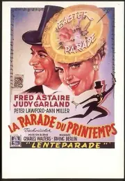 Modern FRENCH FILM POSTER Postcard: LA PARADE DU PRINTEMPS (Astaire/Garland)