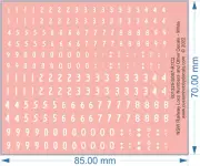 NSW Railway Loco Numbers and Other Decals (HO) 1/87 (N) 160 - Water Decal