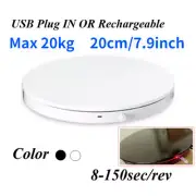 20CM 360° Electric Rotating Turntable Display Stand Photography Prop Show Holder