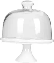 iplusmile Elegant Wedding Dessert Plate Set of 1 Ceramic Cake Server for Afternoon Tea and Cake Display