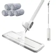 Spray Mop Self Wringing Flat Mop Hands-Free Microfiber Floor Mop with Mite Removal Function