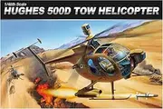 Academy 1/48 Scale Hughes 500D Tow Helicopter Plastic Model Kit