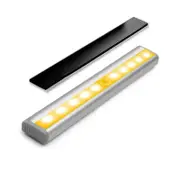 LED Motion Sensor Light PIR Cordless Night Light Closet Stair Battery Powered Warm White
