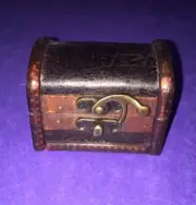 New Hobby Lobby Distressed Trinket Box / Chest with Hinged Lid
