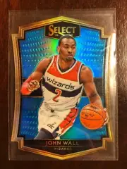 2015-16 Select Premier Prizms Light Blue Die Cut Card #155 John Wall /199