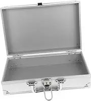 HOMSFOU Aluminum Alloy Toolbox Lockable Storage Case for Computer Cases Suitcases