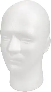 Foam Display Head,Hat Display Mold | Mannequin Display Hairpieces Stand Holder, Cosmetics Model Head Wig Display, Foam Wig Head Display Stand for Hairpieces