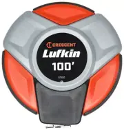 NEW LUFKIN ST100 HI VIZ ORANGE 3/8" X 100' STEEL BLADE MEASURING WHEEL 6158901