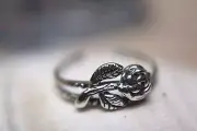 Flower Sterling Silver Toe Ring Beautifully Detailed Assorted Floral Styles