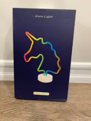 LED NEON LIGHT SIGN GLOWING DECORATIVE TABLE LAMP MULTI-UNICORN LIGHT