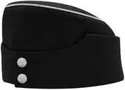 [militaryharbor] M42 Panzer Officer black Gabardine overseas cap