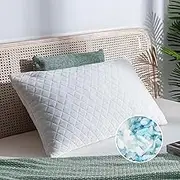 Shredded Memory Foam Pillows, Adjustable Bed Pillows for Side, Back or Stomach Sleepers, Neck Pillows for Sleeping, Queen Size Pillow with Removable Cover (1 Pack, Adjustable)