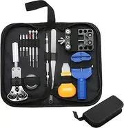 [Pengzefu] Watch Tool Set 147 Pieces Watch Tool Watchmaker Tool Repair Kit Bag Watch Set Ideal for Repairing Watches, Watches, Changing Watch Straps, black