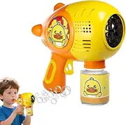 Bubble Machine, Yellow Duck Electric Bubble Maker, Automatic Bubble Yellow Duck Blower Toy, Fun Summer Activity for Backyard Park Preschool Picnics Birthday Celebrations