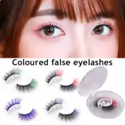 Colored Fake Lashes Self-adhesive Eyelashes Lash Extension Reusable Glue-Free G