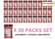 X30 PACKS PERFECT FIT SIZE SLEEVES KMC CARD BARRIER TOTAL 3000 PCS JAPAN