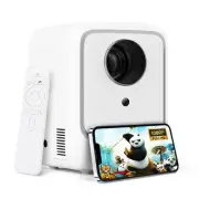 【Auto Keystone】Portable Mini Projector Supports 1080P, Bluetooth WiFi Video P...