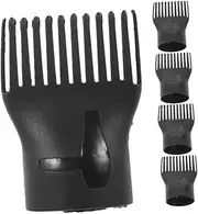 SOESFOUFU 5pcs Diffuser Hair Dryer Attachment Comb Black Blow Flat Hair Drying Nozzle Pa(nylon) Blower Dryer Comb Attachment Blow Dryer for Hair