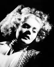 Alice Faye 1940's glamour portrait wearing choker collar dress 24x36 inch poster
