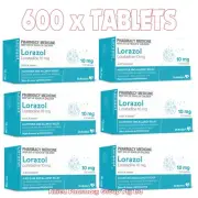 LORAZOL -LORATADINE 10MG- SAME AS CLARATYNE *600 TABLETS* Antihistamine Allergy