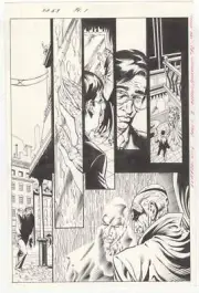 X-0 Manowar #63 pg 1 Original Valiant Comic Art by Bart Sears