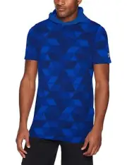 NEW Under Armour Men's Baseline Short Sleeve Hooded Tee T-Shirt Blue MSRP $38