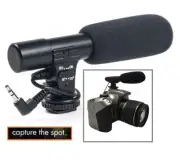 Mini Condenser Pro Microphone For Panasonic Lumix DC-GH5 DMC-FZ2500 DMC-G85