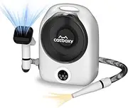 Dog Grooming Kit with Vacuum & Hair Dryer, Pro Pet Hair Groomer with Brush,Detangle,Deshed,Clean,Dry Attachments,Negative Ion Constant Temperature Fast Drying,10000Pa Pet Vacuum-White