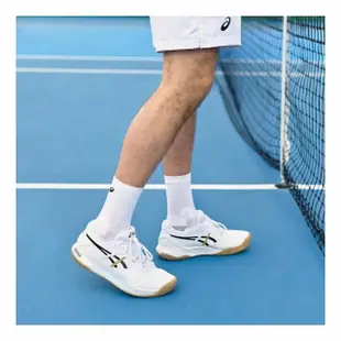 【asics 亞瑟士】GEL-Resolution 9 男 網球鞋 BOSS 聯名款 白黑(1041A453-100)