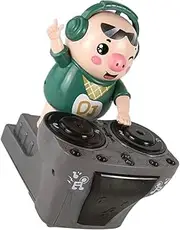 FOYTOKI Wear Resistant Music Funny Pig Shaped Portable Plaything Self Sliding Electric Accessory Bright Colors Engaging Design Safe