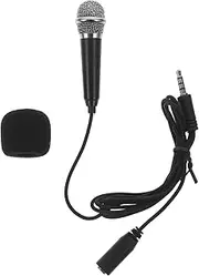 HONITANO 1 Set Mini Microphone for Phone and Laptop Portable Lightweight Omnidirectional Mic for Sound Recording for Podcasting Singing Interviews and Live Streaming