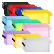 40Pack 10 Colors Zipper Mesh Pouch, Pencil Pen Bag Multipurpose Travel9957