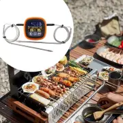 Digital BBQ Thermometer Double Channel Kitchen Timer with Display with Alarm