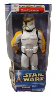 STAR WARS ATTACK OF THE CLONES - CLONE COMMANDER 12" ACTION FIGURE SEALED