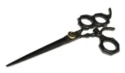 Black Barber and Hair Stylist Professional Hair Cutting Scissors Very Sharp