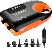 FOWAWU Sup Pump, 20 PSI Paddle Board Pump Intelligent Dual Stage Inflation & Deflation, Auto-Off, Inflatable Sup Pump SUP Air Pump DC 12V Car Connector