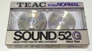 TEAC SOUND 52G Extra NORMAL Metal Reel Cassette Tape Sealed in shrink wrap