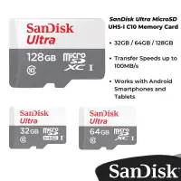 在飛比找蝦皮購物優惠-SANDISK 閃迪 Micro SD 卡存儲卡 (128G