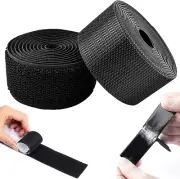 2 Inch 16.4 Feet Self-Adhesive Hook and Loop Strips Tape Roll, Guangtoul Blac...