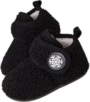 [Charrost] Toddler Slippers Baby Girls Boys Soft Sole Non Slip Socks House Slippers Baby First Walking Shoes Infant Lightweight Safer Slip On Winter Warm Fuzzy Fleece Sneakers Rubber Sole Indoor