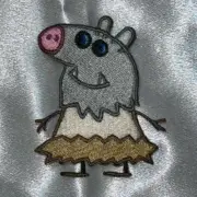 Inosuke Demon Slayer x Peppa Pig Iron On Embroidery Patch