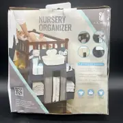 LA Baby Diaper Caddy and Nursery Organizer for Baby's Essentials - Gray