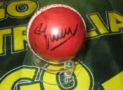 Jason Gillespie (Australia) signed Red Cricket Ball + COA