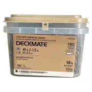 Deckmate #9 x 2-1/2 in. Brown Star-Drive Composite Deck Screw (10 lbs)