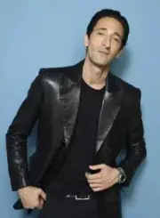 Adrien Brody Black Leather Blazer Button Closer Styles Coat Handmade Lambskin